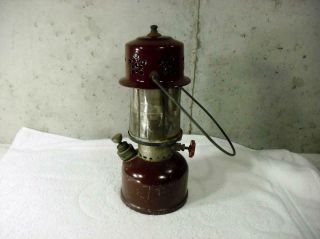 Rare Agm American Gas Machine Gas Camping Lantern 3705 W/coleman Mantles
