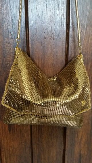 Goldcrest Glomesh Style Gold Slouch Hip Bag