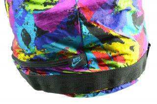 Vintage NIKE Bag Bright Multi - Color Monosling or Shoulder Duffel Gym Grey Tag 4