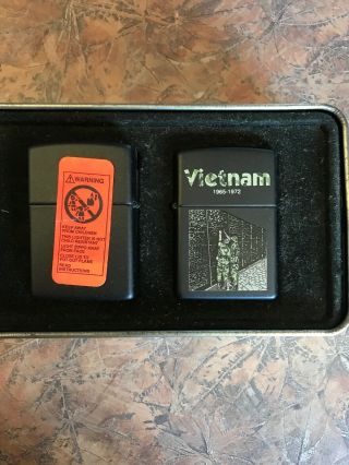 zippo vintage VIETNAM 2 Lighter Set 2