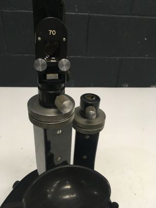 Vintage Bausch & Lomb Slit Lamp 71 - 61 - 38 Ophthalmologist Eye Exam Microscope.  Sl 3