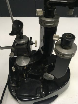 Vintage Bausch & Lomb Slit Lamp 71 - 61 - 38 Ophthalmologist Eye Exam Microscope.  Sl 5