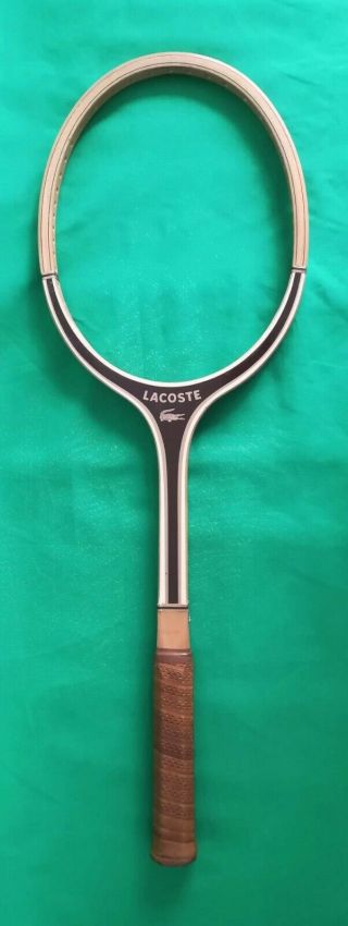 Vintage Extremely Rare Lacoste Lb001 Tennis Racket L2