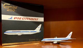 Gemini Jets 1:200 Piedmont Airlines 767 - 200er N603p G2pdm140 Chrome Belly Rare