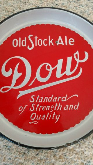 Vintage Dow Old Stock Ale Porcelain Serving Tray 2