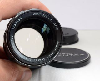 Vintage 135mm Asahi Takumar Pentax Multi Coated F3.  5 Slr Camera Lens - M42