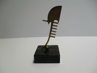 Vintage Mid Century Italian Italy Metal Sculpture Modernism Abstract Minimalism