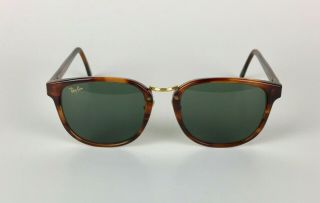 Vintage B&l Ray Ban Traditionals Sunglasses W0927 Early 90s Faux Tortoise Shell