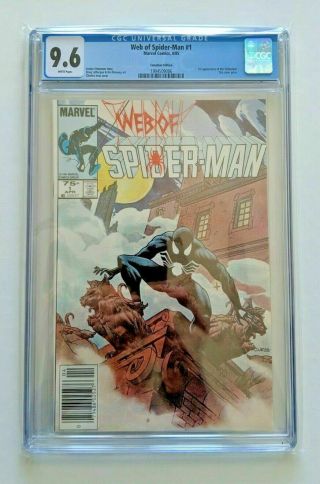 Rare 75¢ Canadian Price Variant Web Of Spider - Man 1 Cgc 9.  6 - White Pages