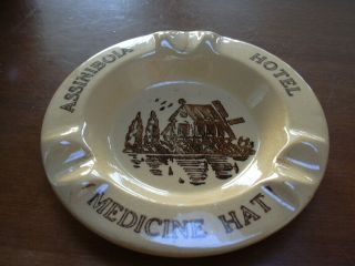 Vintage Medalta Pottery Medicine Hat Potteries Advertising Ashtray