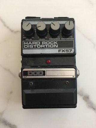 Dod Digitech Fx57 Hard Rock Distortion / Delay Rare Vintage Guitar Effect Pedal