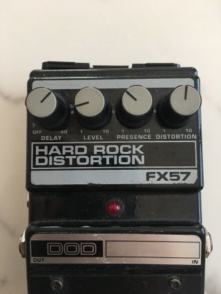 DOD Digitech FX57 Hard Rock Distortion / Delay Rare Vintage Guitar Effect Pedal 2