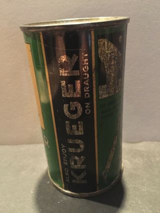 KRUEGER ALE FLAT TOP BEER CAN.  O/I.  IRTP.  NEWARK JERSEY.  RARE THIS 2
