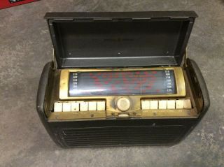 Vintage General Electric 260 Am Battery Powered Short Wave Radio 1946 - 47