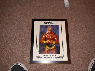 Vintag Hulk Hogan 8x10 Glossy Photo Wcw Picture Color Autographed