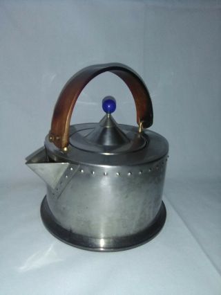 Bodum C.  Jorgensen Teapot Kettle Chrome Stainless Vintage Handle