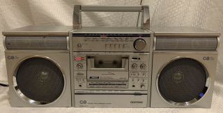 Rare Vintage Sanyo C9 Boombox Stereo Cassette Radio Mw/sw/fm