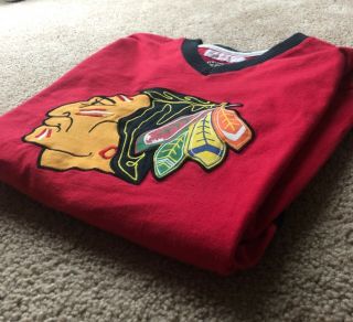 Chicago Blackhawks Vintage Mitchell & Ness Jersey Sweater Shirt
