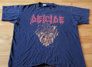 Vintage Deicide " Behind The Light " T - Shirt 1995 Xl Rare