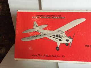 Vintage Sterling Models Piper Cub J - 3 Balsa Wood Aircraft Kit 54” Wing Span 3