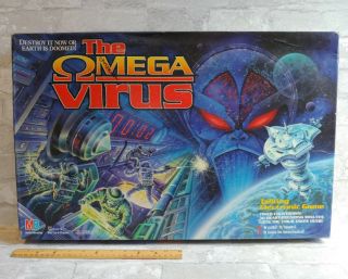 Vtg 1992 The Omega Virus Milton Bradley Electronic Board Game -,  Complete