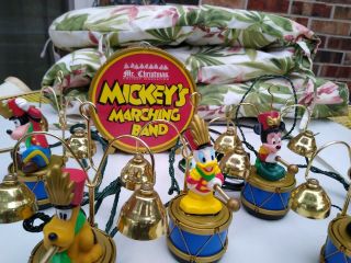 Vintage Mr Christmas Holiday Innovation Mickey’s Marching Band Music Bells 3