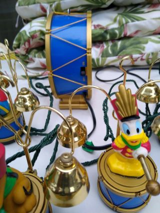 Vintage Mr Christmas Holiday Innovation Mickey’s Marching Band Music Bells 5