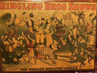 Vintage Ringling Brothers Circus Poster