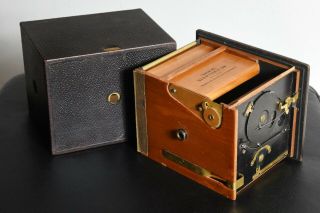 1895 Kodak Bullseye No 2 Vintage Box Camera - Awesome Timber Interior