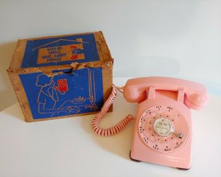 Vintage Western Electric Rotary Phone Pink -