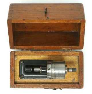 Vintage Brown & Sharpe Micrometer.  No 233.  Metric.  Patent 1923.  Boxed.  RARE. 5
