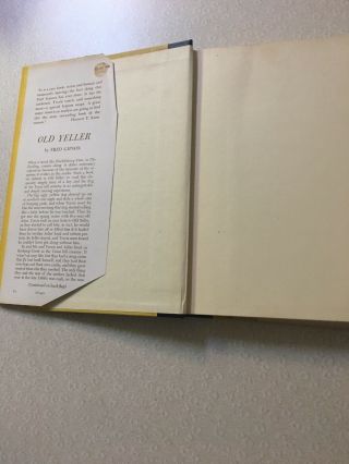 OLD YELLER FRED GIPSON TRUE FIRST PRINTING 1ST/1ST HC W/DJ 1956 VINTAGE 7