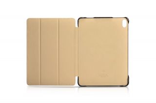 ICARER Leather Smart Cover Vintage Folio Case for iPad Pro 12.  9 11 