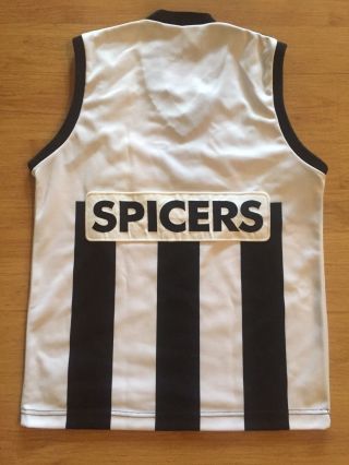 COLLINGWOOD MAGPIES 90s AFL SPICERS VINTAGE ADIDAS GUERNSEY SHIRT JERSEY SMALL 2