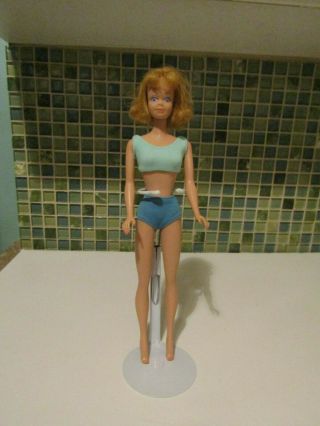 Vintage Barbie Midge Doll Blonde In Two Piece Swimsuit For Daniele