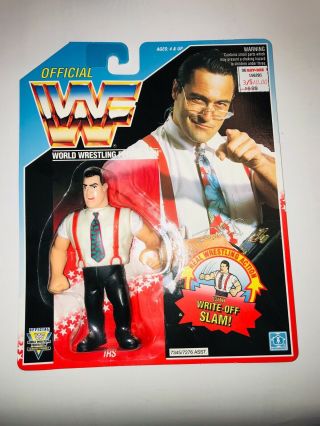 Wwf Wwe 1992 Hasbro Irs Write - Off Slamseries 5 Wrestling Figure Vintage