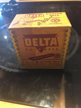 Vintage Delta Router Bits An Box