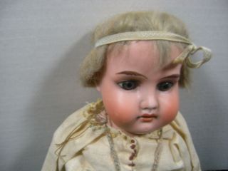 Antique Kestner Bisque Head Doll Cloth Body 16 Inch Doll Germany