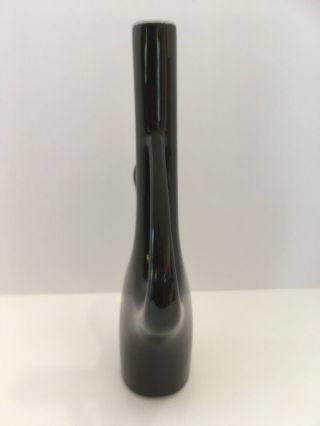 Vintage Mid Century Italy 675 Black Ceramic Vase/Pitcher 2
