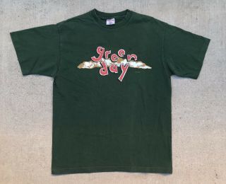 Vintage 90s Green Day Dookie T Shirt Size Xl Single Stitch Tour Usa