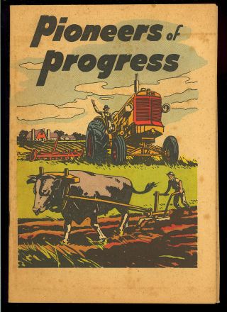 Pioneers Of Progress Nn Not In Guide Vintage Giveaway Comic 1950’s Fn - Vf