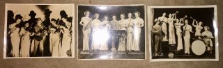 3 1920’s Vaudeville Vintage Portraits - 11x14 Inch.