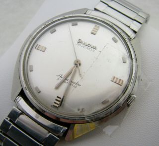 Vintage Mens Bulova 30j Ambassador Automatic Wristwatch Watch Parts Repair