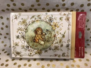 Vintage Mary Hamilton Note Cards Adorable Little Girls & Animals And