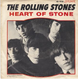 The Rolling Stones Heart Of Stone / What A Shame 1964 45 W/ Pic Sleeve RARE US 2