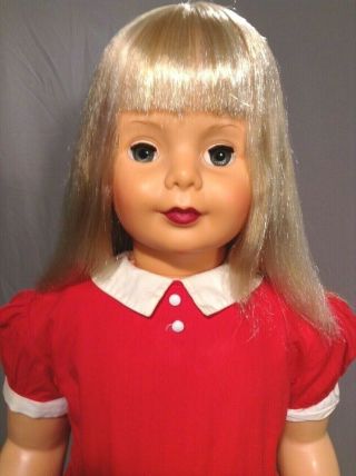 1981 Ideal Patty Playpal 35 " Lifesize Doll Blond,  Vg,  Vintage Dress