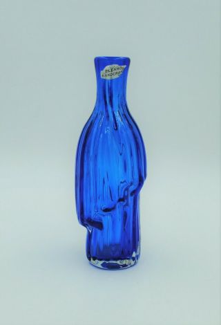 Vintage Blenko Hand Blown Glass Vase - 8015s Variation - Shepherd Design