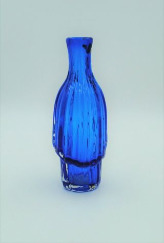 Vintage Blenko Hand Blown Glass Vase - 8015S Variation - Shepherd Design 4
