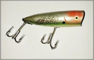 Rare Color Heddon 9540 Chugger Spook Shad,  Silver Flitters