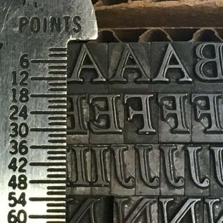 Goudy Handtooled 18 pt - Letterpress Type - Vintage Metal Lead Sorts Font Fonts 3